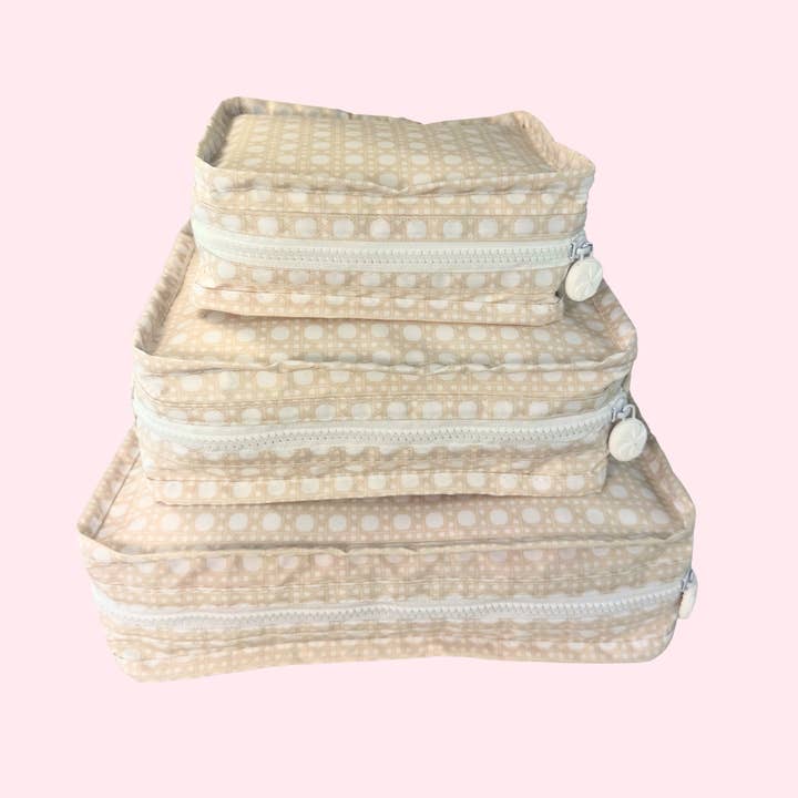 Mint - Wholesale Packing Cube - Champagne Bungalow ~Glossy~ Stacking Set | Mint