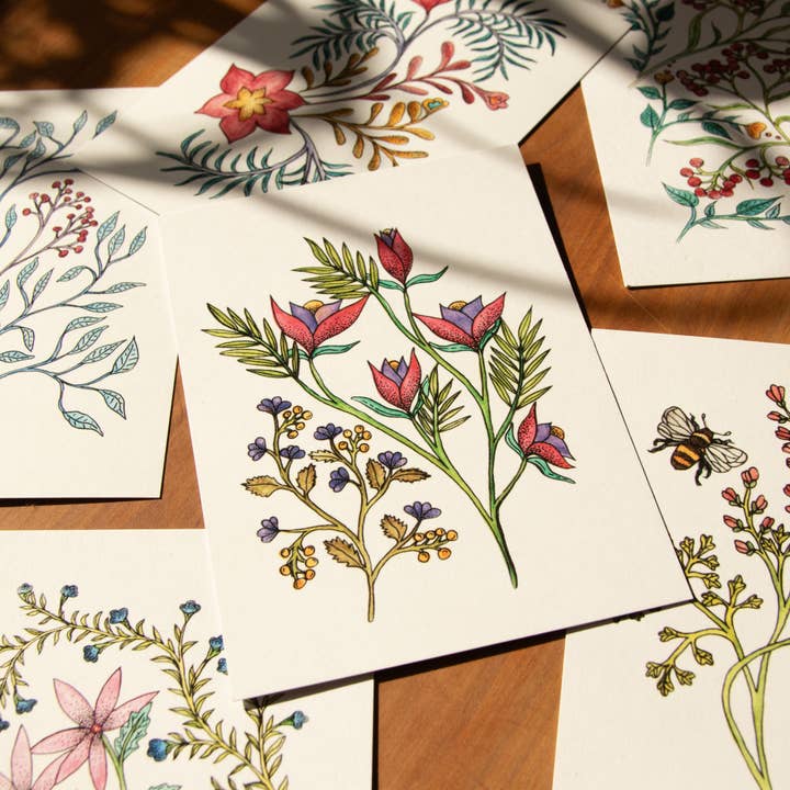 Postcard Flowers - July for wholesale by erd.apfel