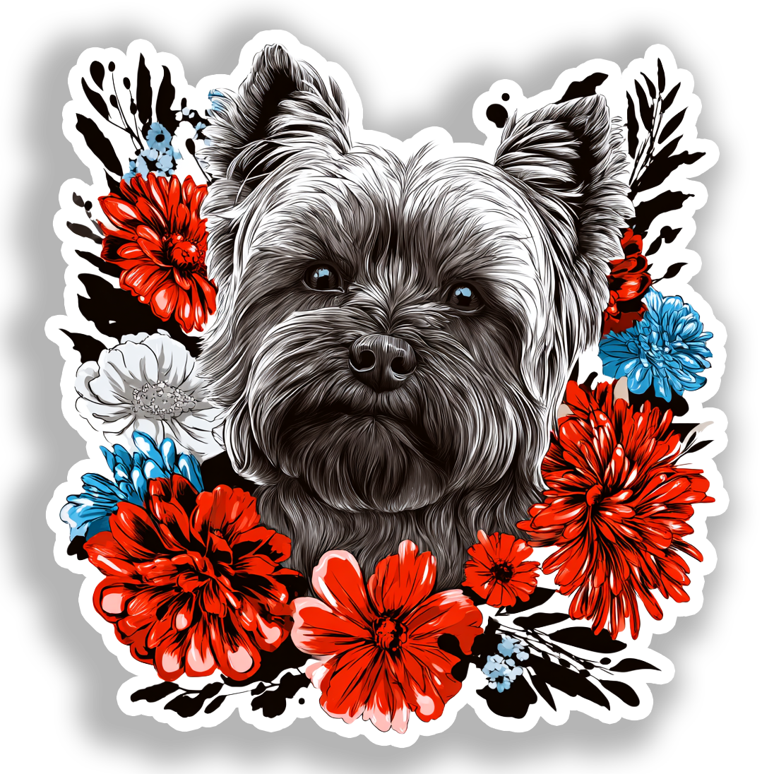 Yoonek Graphics – Engroshandel Klistermærke – Yorkshire Terrier Hund Klistermærke # A0171580