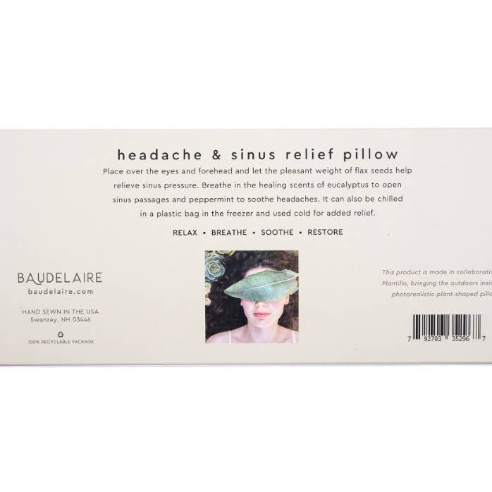 Baudelaire - Wholesale Spa/Therapy Pillow - Eucalyptus Headache/Sinus Relief Pillow