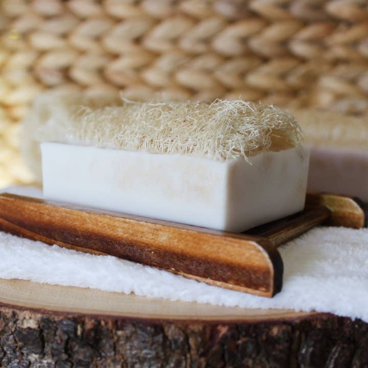 Luna Azul Co - Wholesale Bar Soap - Coconut Shea Butter Loofah Soap Bar5