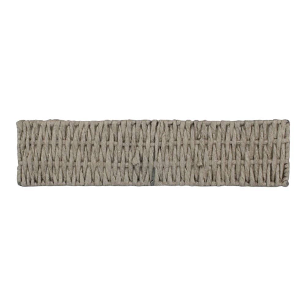 Red Hamper – wholesale Decorative tray – Rectangular Grey Straight-sided Paper Rope Trays2