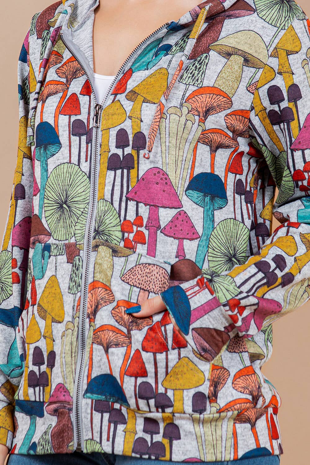 LA Soul - Vente Sweat à capuche – femme - Sweat à capuche coloré en forme de champignon2