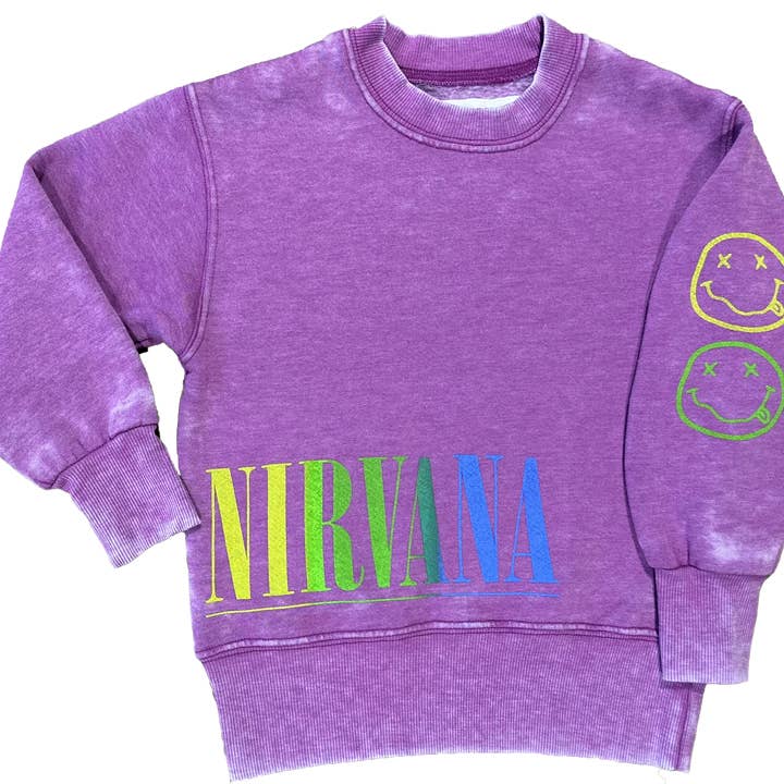 Nirvana Lilla Nevermind Crewneck for engroshandel hos Rowdy Sprout