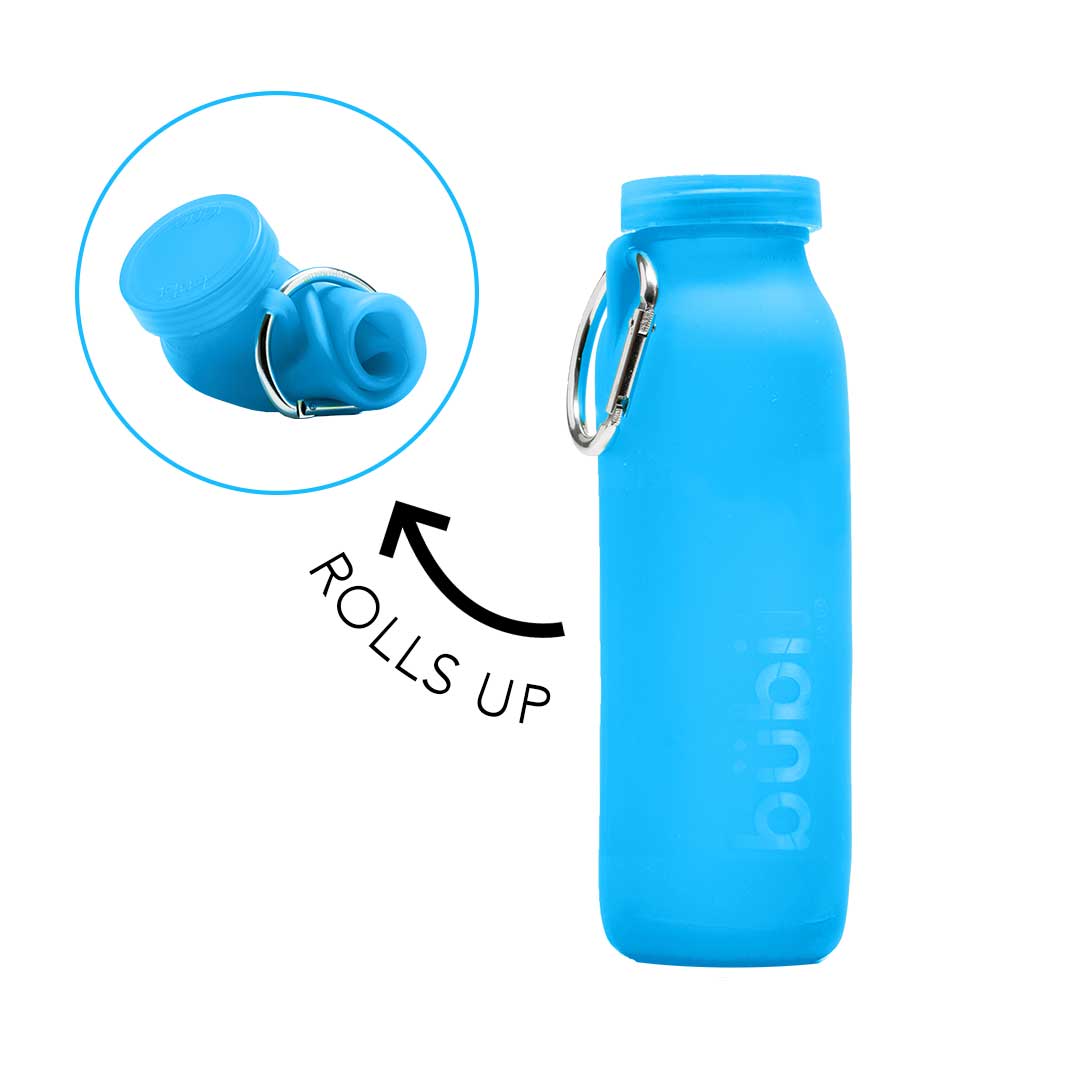 Bubi Brands - Vente Bouteilles d'eau - Bouteille d'eau Bubi Bleu, durable et pliable2