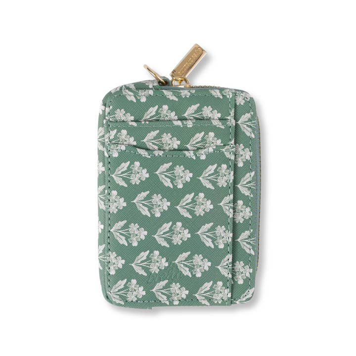 Forget Me Nots Sage Zip Wallet and other Purchase Wholesale zipper wallet. Free Returns & Net 60 Terms on Faire trending on Faire.