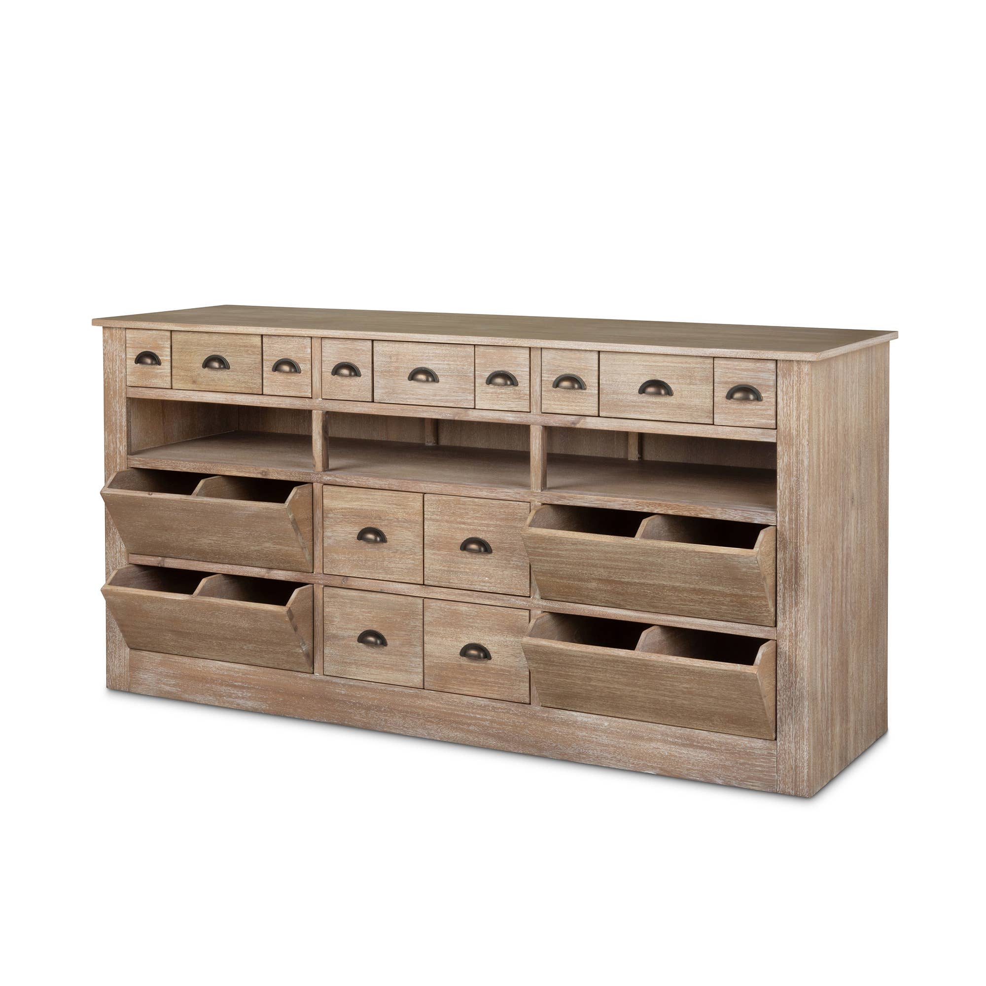 Park Hill Collection - Wholesale Display Case - Vine Hill Counter, Driftwood0