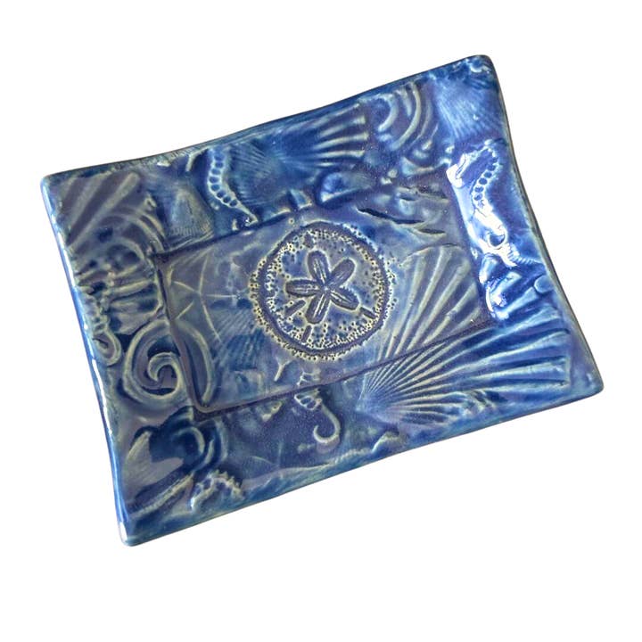 Small Tray - Ocean - Sand Dollar for wholesale by Lorraine Oerth Co.