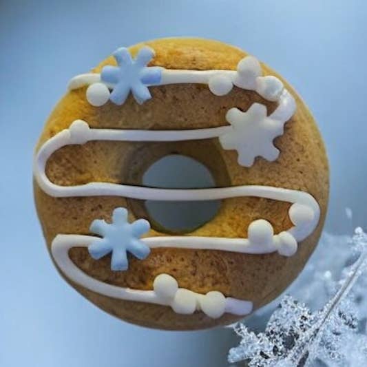 Winter Frozen Theme Donuts for wholesale by Moo’s Barkery