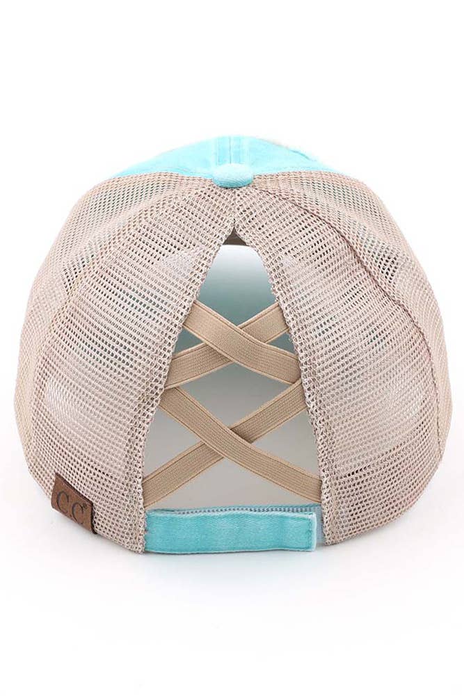 Hana - Vendita all'ingrosso Cappello per coda di cavallo - Donna - Cappellino in cavallino C.C Tequila Lime and Sunshine Patch7