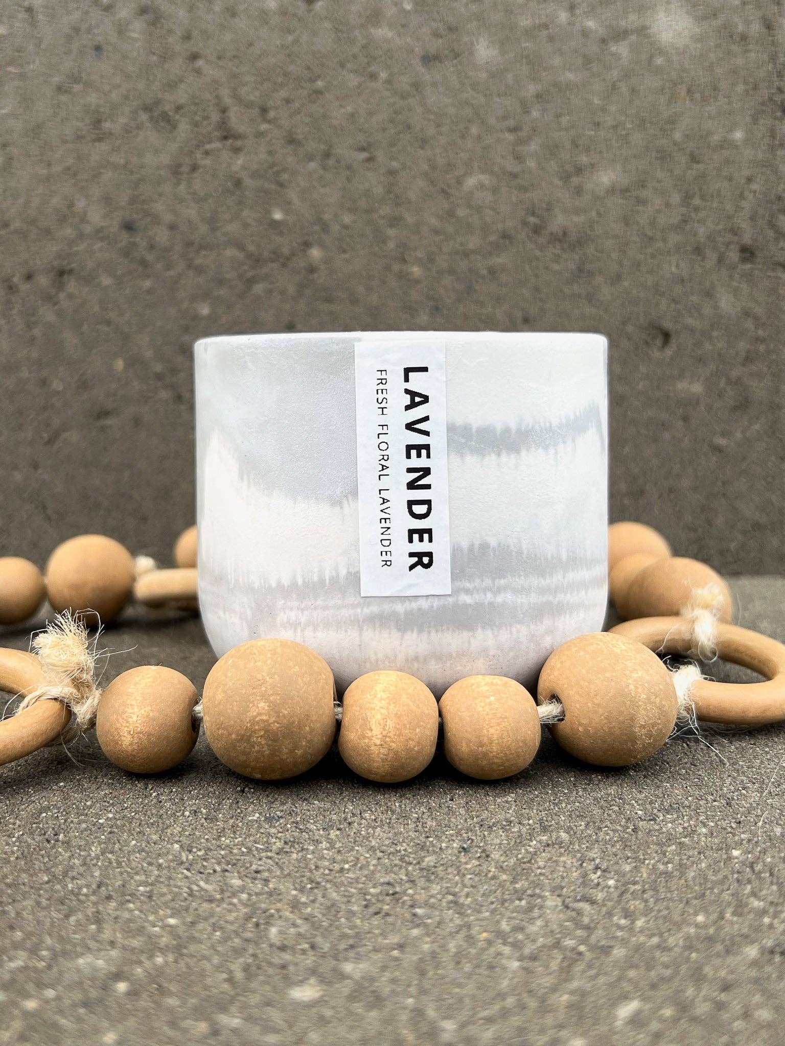 Paige Kayla - Wholesale Jar/Filled Candle - Lavender 8oz Concrete Candle - Spa1