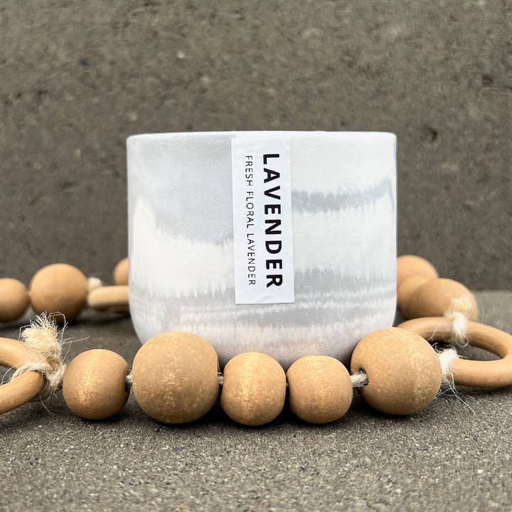 Paige Kayla - Wholesale Jar/Filled Candle - Lavender 8oz Concrete Candle - Spa1