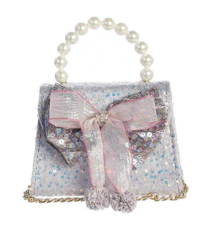 Dear Ellie - Wholesale Purse/Bag Accessory - Kids - Sequin Purse with Iridescent Bow Accent0