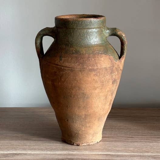 Vintage Primitive Turkish Clay Pot for wholesale by Maison Pear