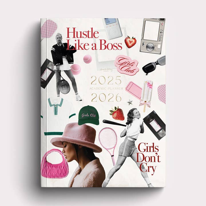 Paperback Academic Planner 2025/2026 Hustle Club for wholesale by Love & Story Design