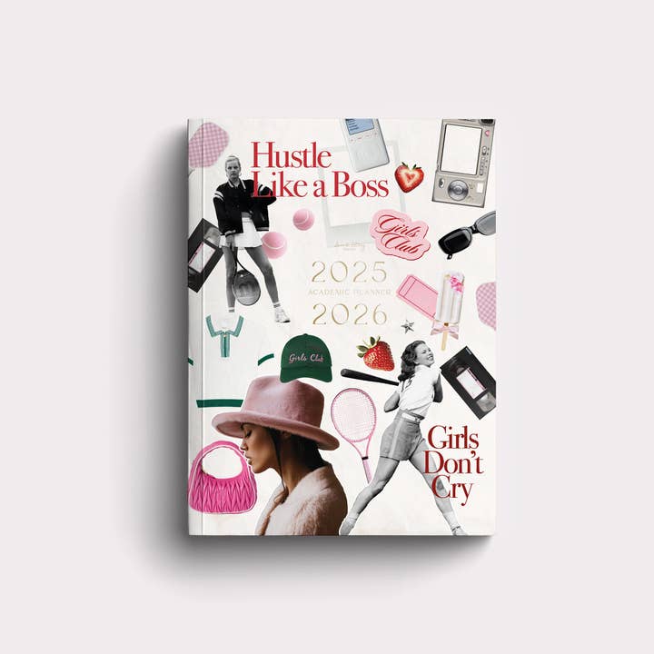 Paperback Academic Planner 2025/2026 Hustle Club for wholesale by Love & Story Design