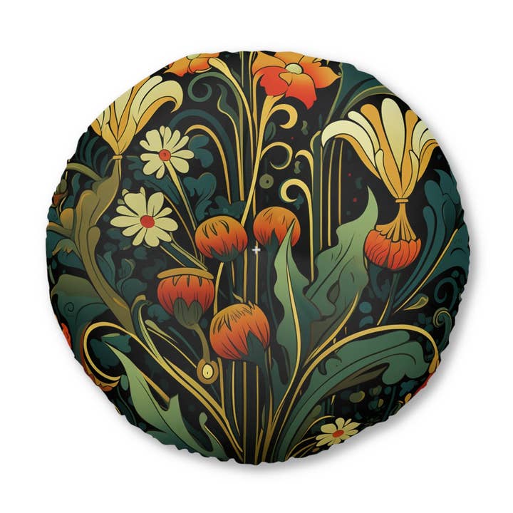 Gustave Ocelius - Round Floor Pillow for wholesale by Velvet Rust