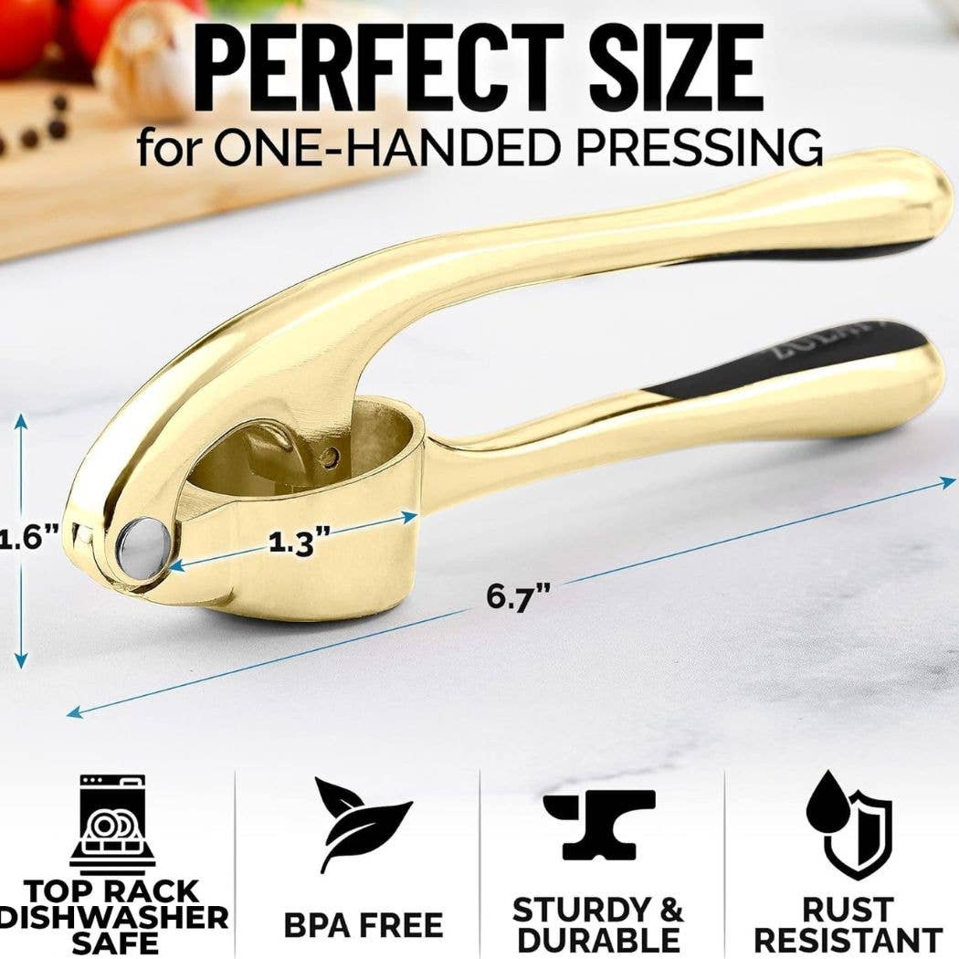 Zulay Kitchen – wholesale Köksverktyg/-pryl – Premium vitlökspress – Lättpressat ergonomiskt handtag8