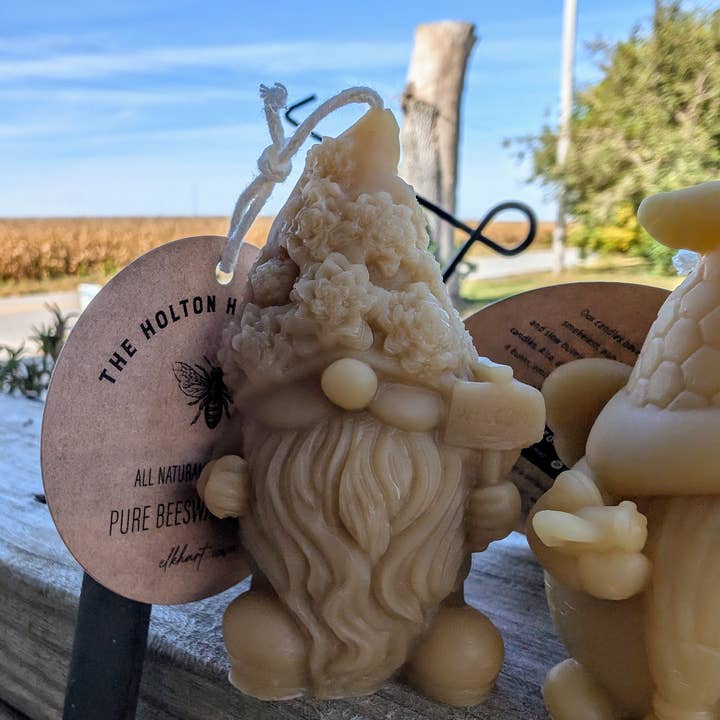 The Holton Homestead - Wholesale Novelty Candle - Beeswax Honey themed Gnome Candles