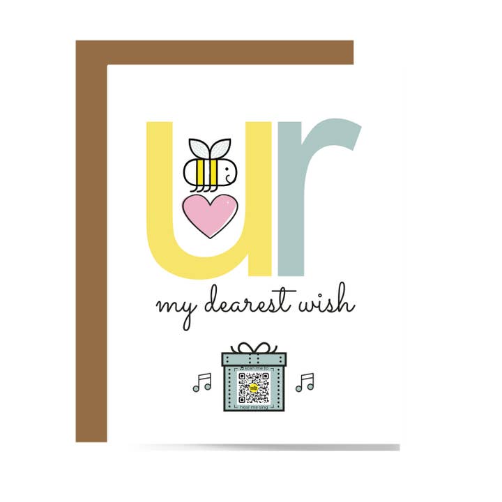 You Are My Dearest Wish - QR Code Singing Love Greeting Card for wholesale by Smile Songs