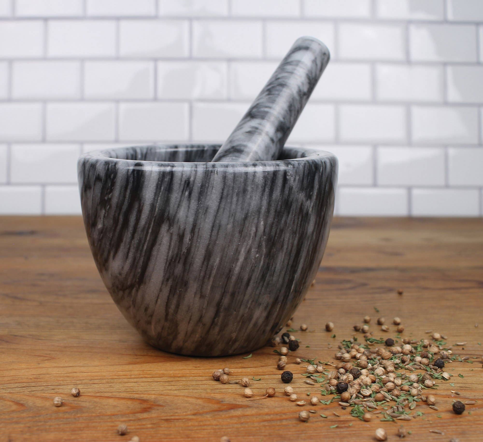RSVP International - Wholesale Mortar & Pestle - Marble Mortar & Pestle - Gray5