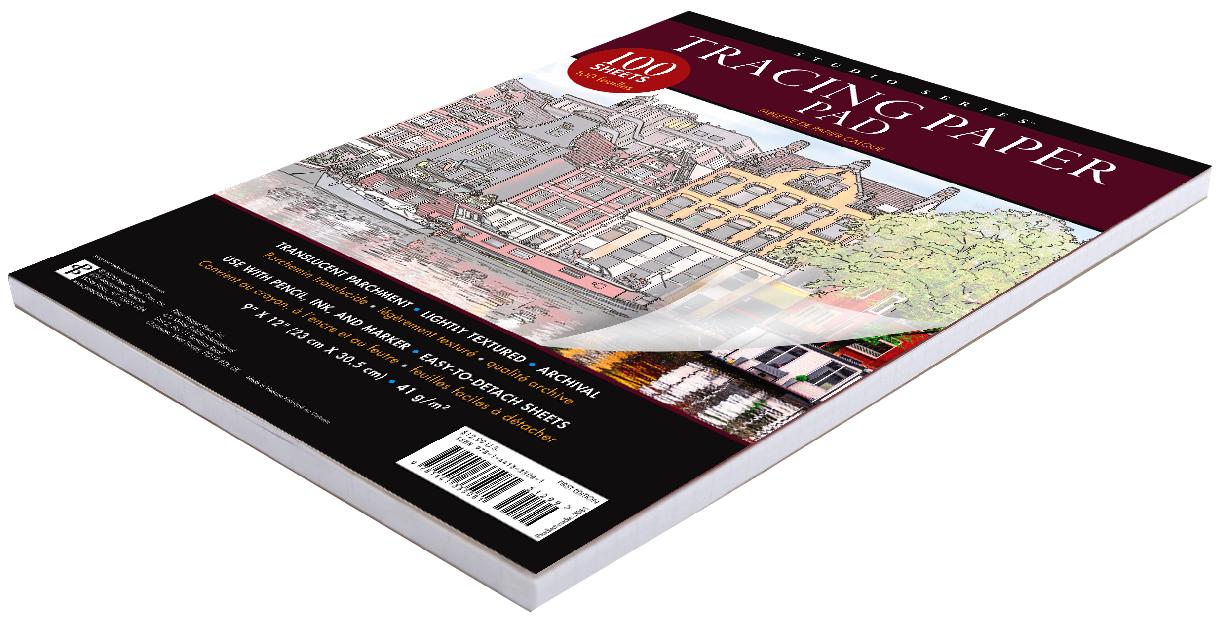 Peter Pauper Press - Wholesale Sketchbook/Sketchpad - Studio Series Tracing Paper Pad1