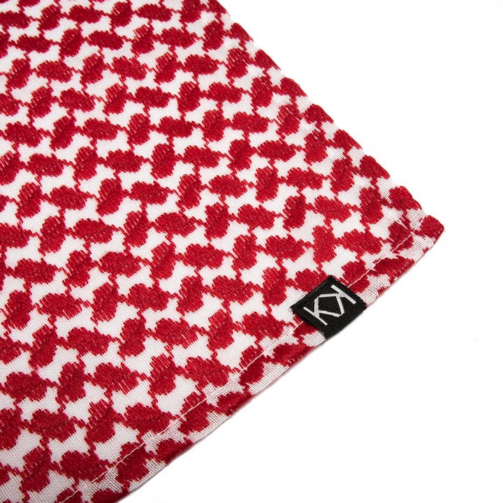 KUVRD - Wholesale Bandana - Unisex - Red Keffiyeh Bandana
