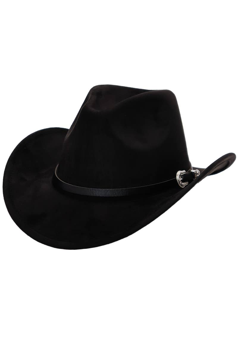 Cap Zone – Engroshandel Cowboyhat - Unisex – Western spænde bælte imiteret nubuck ruskind cowboyhat4