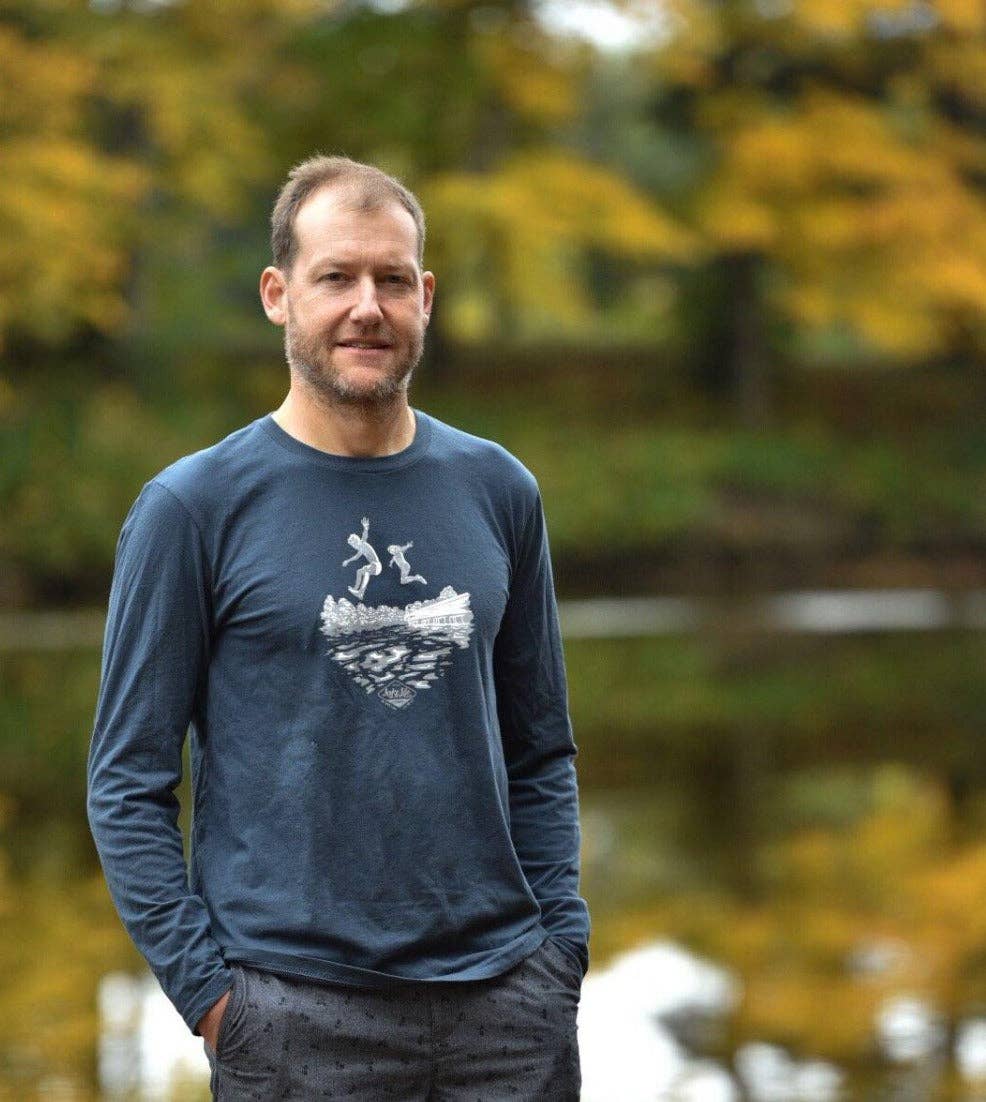 Lake Life Brand – wholesale Screen printed t-shirt – unisex – Jump On In™ - Custom Long Sleeve1