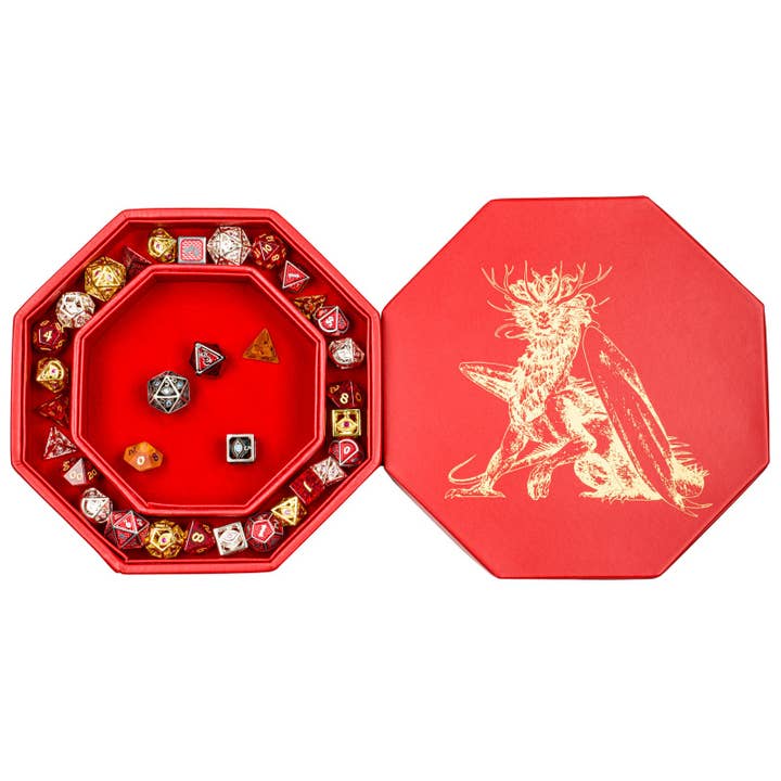 Hero's Hoard Dice Tray and Keeper - Royal Dragon for wholesale by Hymgho Premium Dice