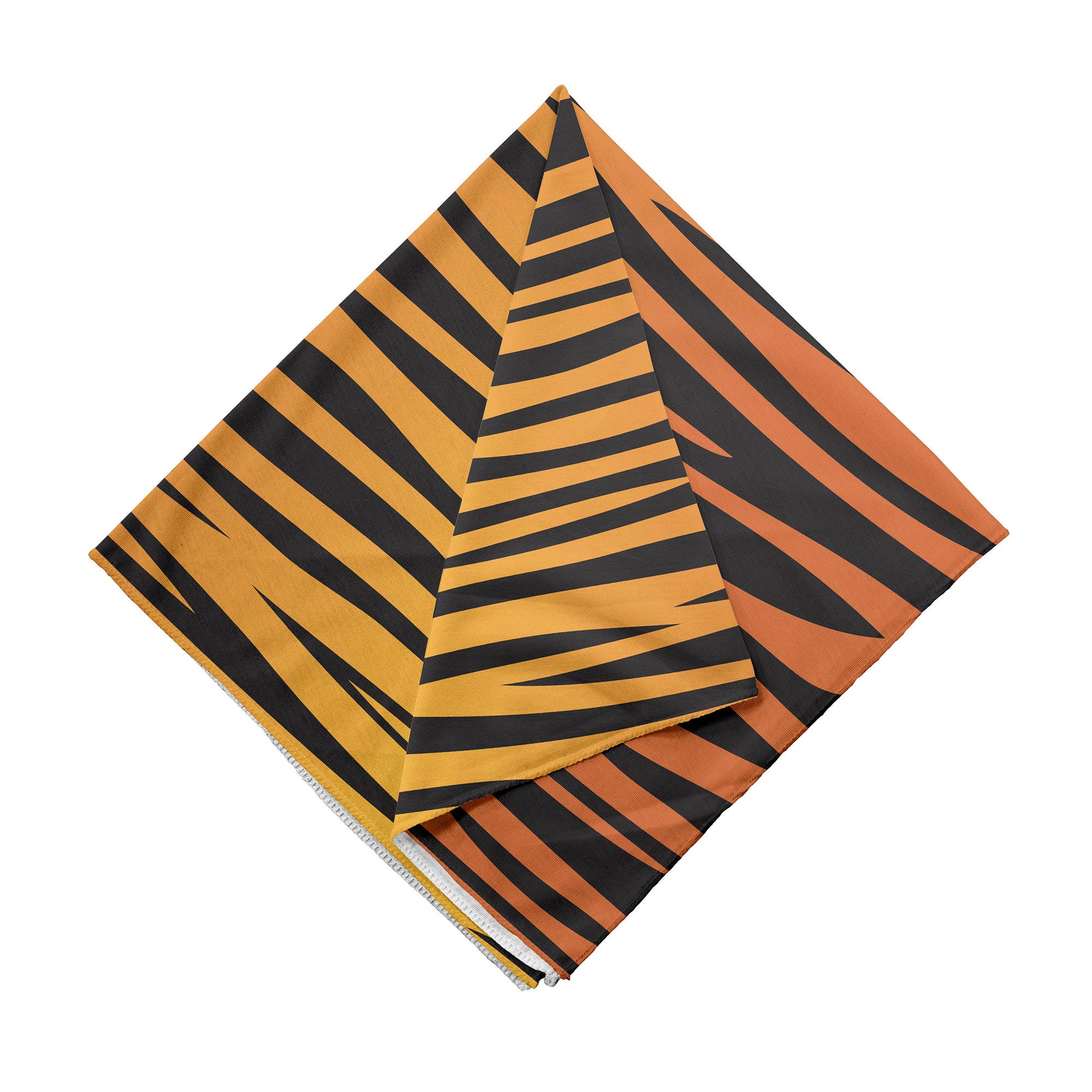 Ambesonne – wholesale Bandana – Unisex – Tiger Bandana Unisex Orange and Black Animal Skin Design 22"1