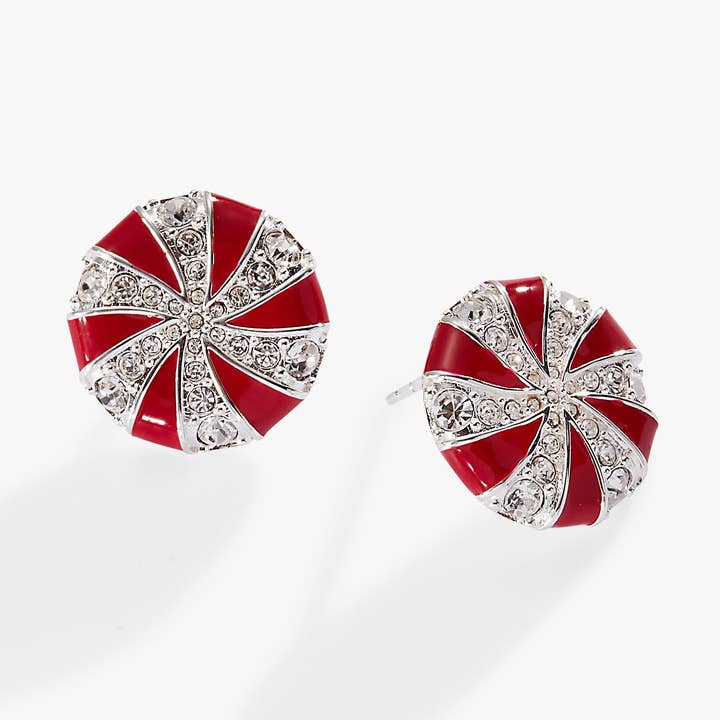 Holiday Peppermint Candy Earrings for wholesale by Alex and Ani