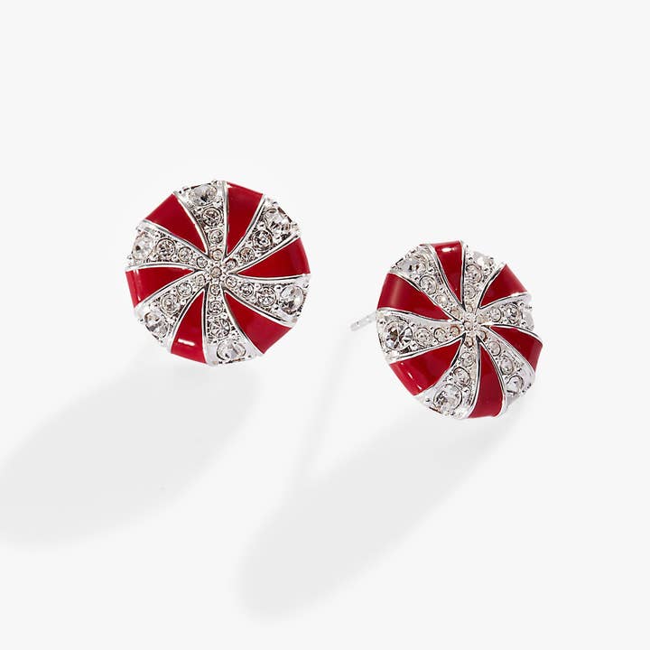 Alex and Ani - Wholesale Stud/Post Earrings - Holiday Peppermint Candy Earrings0
