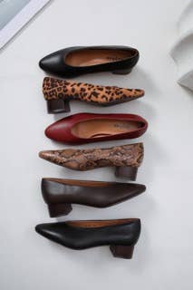 leopard Pointed toe pump in faux leather or printed textile22-371 for wholesale on Faire11