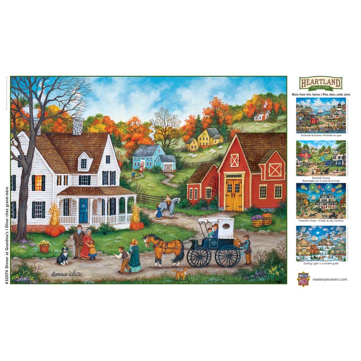 Masterpieces Puzzles - Wholesale Puzzle - Adult - Heartland - Dinner at Grandmas 550 Piece Puzzle3
