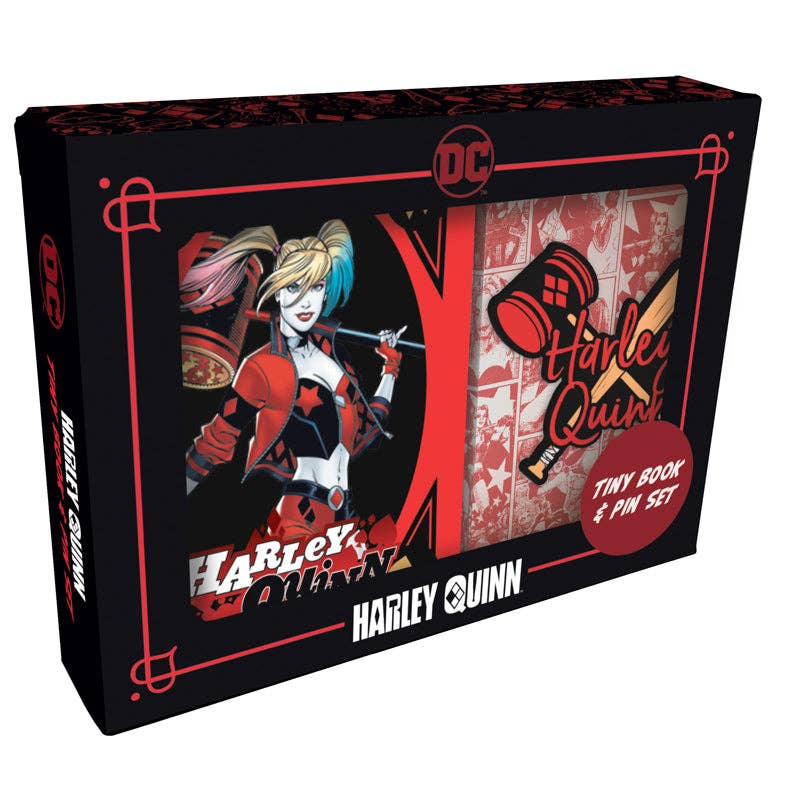 Insight Editions - #1 Pop Culture Publisher - Wholesale Crafts, Hobbies & DIY Book - DC Comics: Harley Quinn Tiny Book and Pin Set0