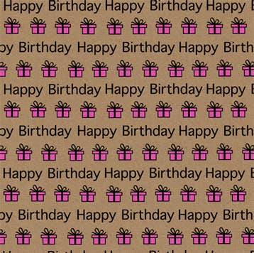 The Unique Paper Company - Wholesale Wrapping Paper Roll - Eco-friendly Happy Bright FSC™ Sustainable Wrapping Paper 422