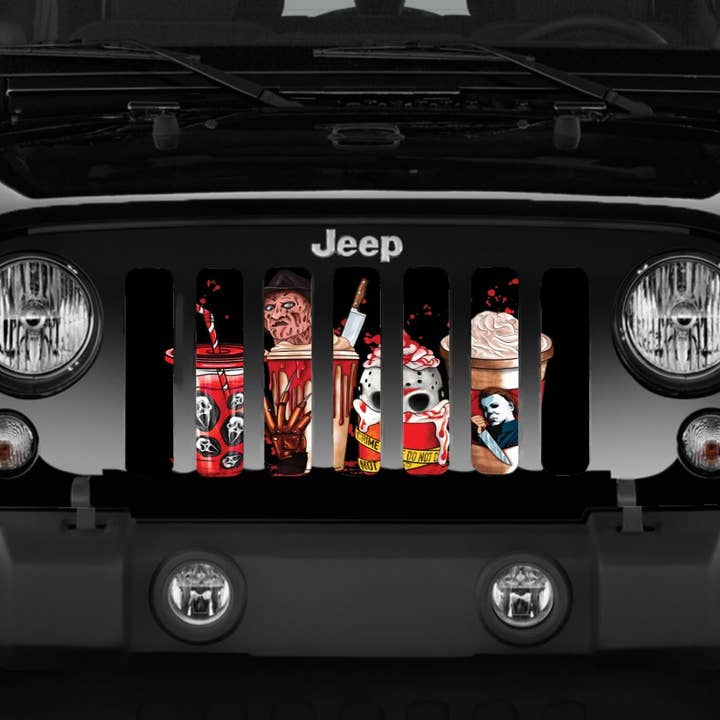 Dirty Acres - Wholesale Car Decorative Charm - Unisex - Halloween Horror Story Grille Insert