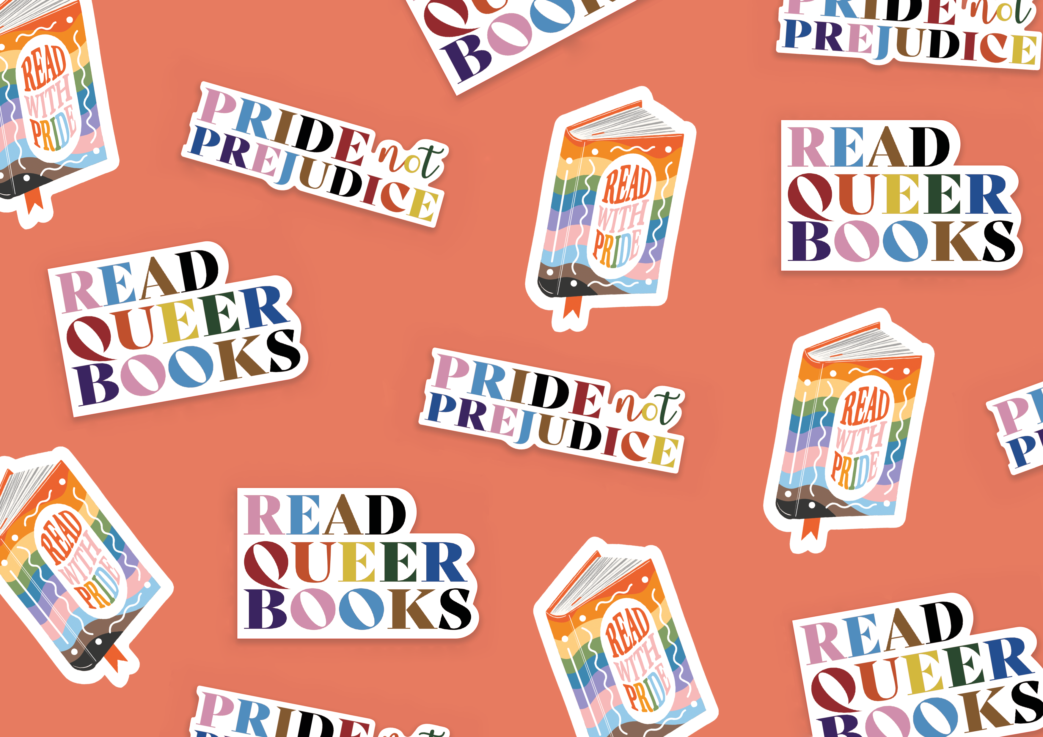 Bookishly (US Duties Paid) – wholesale Sticker – Bookish Sticker Pack – 50 Mixed Die-Cut Designs for Readers 1