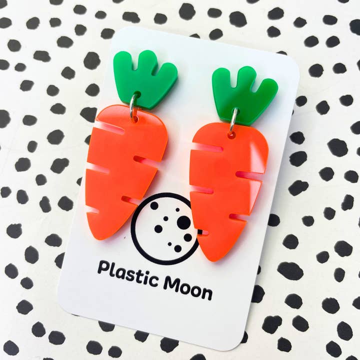 Carrot Stud Drops for wholesale by Plastic Moon