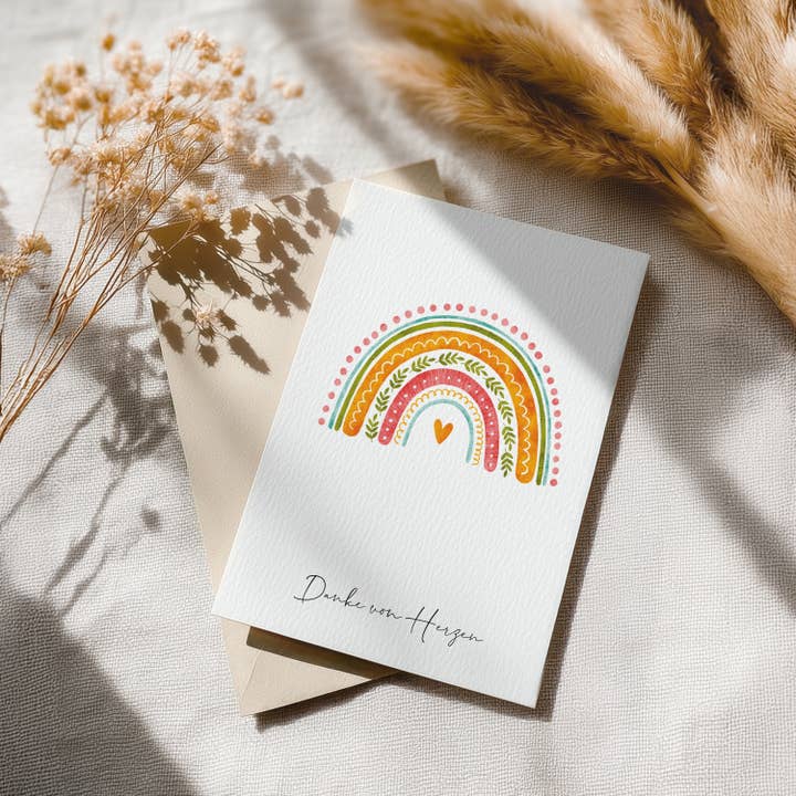 LOViLEE - Wholesale Postcard - Rainbow | Thank You Card Postcard | No. DP-AC-061