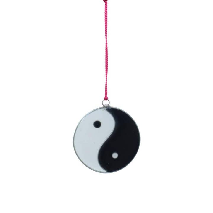 Suncatcher Yin Yang 5cm diameter for wholesale by Shared Earth