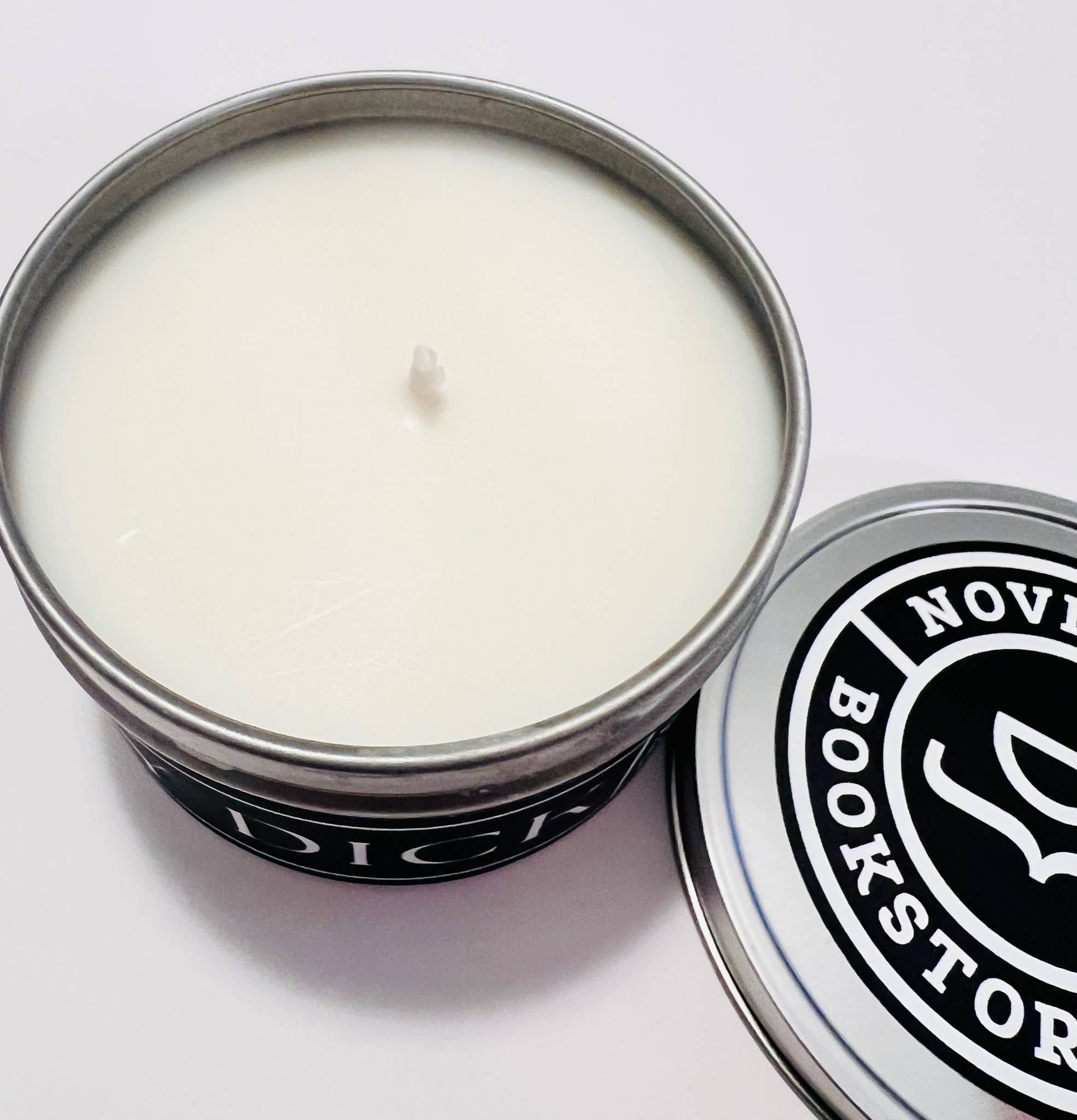 NovelTea Bookstore & Gifts - Wholesale Travel Candles - Moby Dick - Sea Spray & Driftwood Scented Black Label Candle15