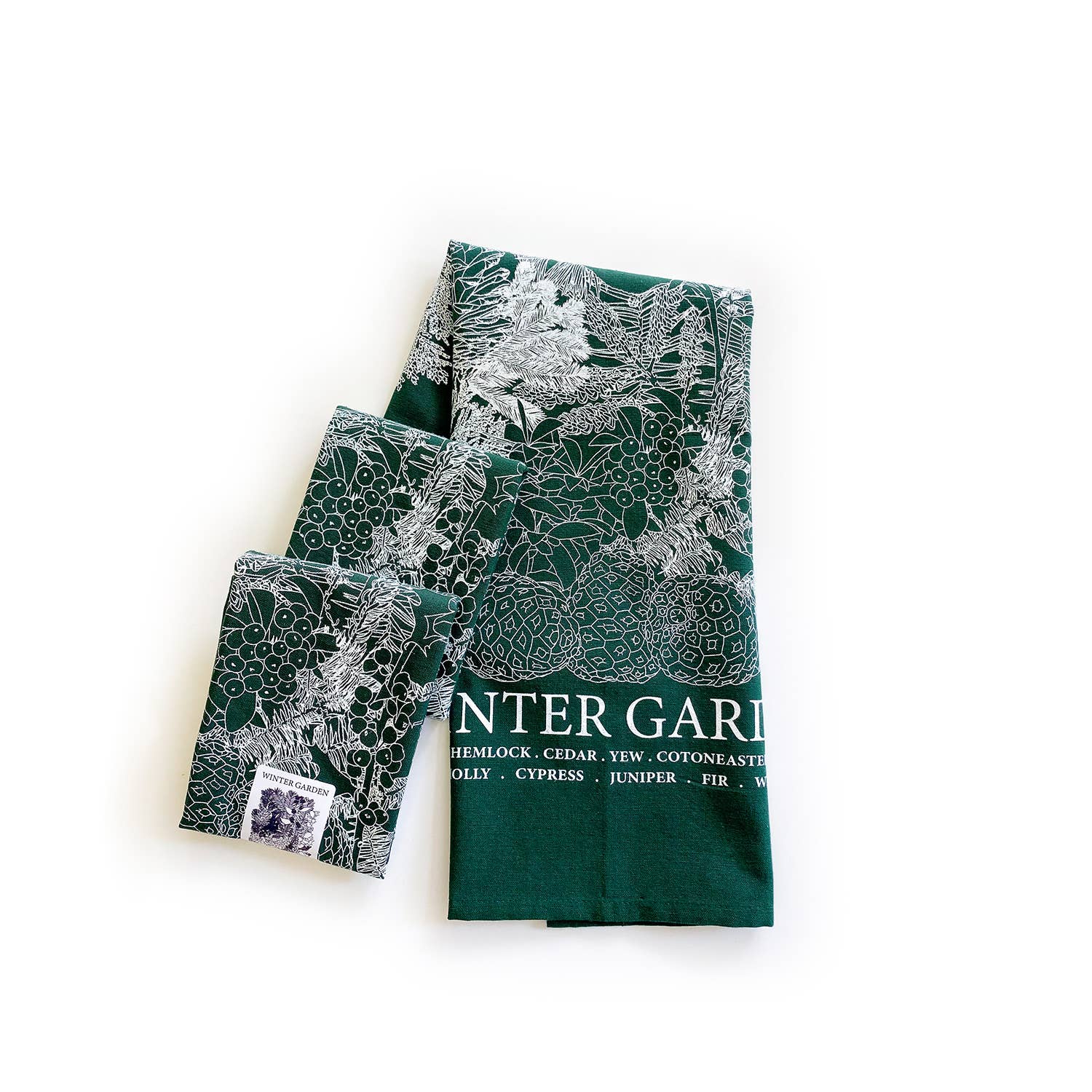 Planetarium - Wholesale Tea Towel - Winter Garden Hand-printed Tea Towel4