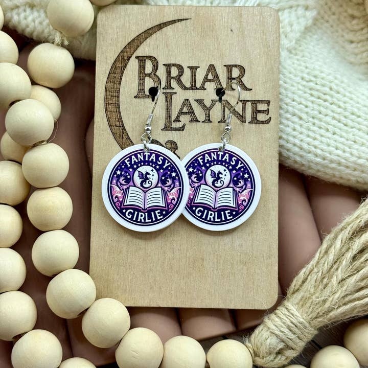 Briar layne - Wholesale Dangle Earrings - Fantasy & Romantasy Book Lovers Earrings