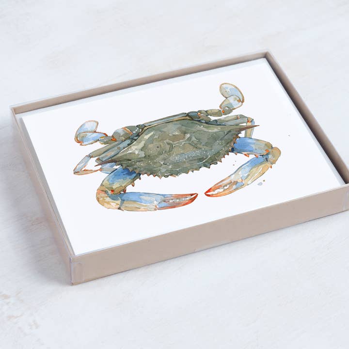 Krabbe Notecards - Boxed sæt med 10 for engroshandel hos Studio Tuesday