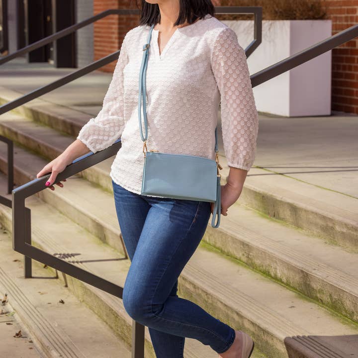 a Wink & a Nod - Wholesale Crossbody Bag - Women's - Abby 3-in-1 Handbag - Sky Blue4