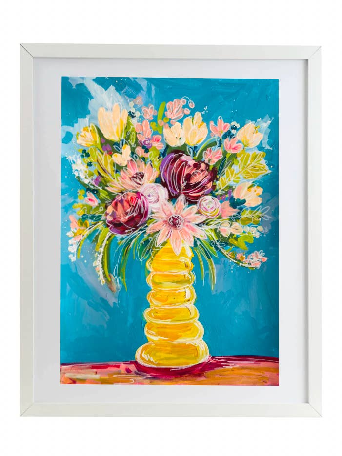 Impression d'art Studio Flowers pour la vente par Ooh I Iike that Design