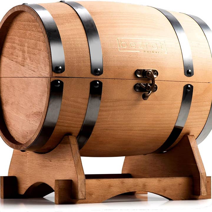 Bezrat – Engroshandel Cocktail-/likørglas – Whisky briller og tilbehør i whisky tønde gaveæske5