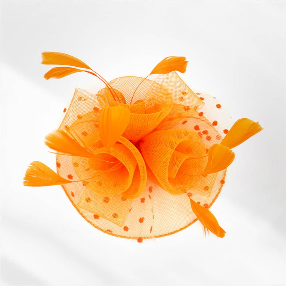 Sensibling Corp. - Wholesale Fascinator hat – Women's - Feather Mesh Flower Fascinator / Headband3